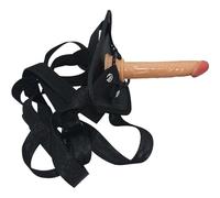 DFADSVCNM Consolador con arnés ajustable, consolador SM extraíble, masturbador, juguetes sexuales for hombres, mujeres y lesbianas.(Flesh)