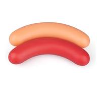 DFADSVCNM Consolador de silicona suave con forma de perro caliente, masaje de próstata, masturbación anal y vaginal, juguetes sexuales eróticos for hombres y mujeres.(Flesh)