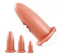 DFADSVCNM Consolador enorme de huevo de dragón de silicona suave, dilatador anal, juguetes anales, masajeador de próstata, dilatador anal, juguetes sexuales for hombres y mujeres.(Fleisch:L)