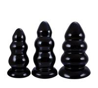 DFADSVCNM Consolador extragrande XXL con 3 bolas anales gigantes, consolador for fisting, dilatador anal grueso, masturbador SM, juguete sexual for hombres y mujeres.(Blau,L)