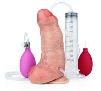 DFADSVCNM Consolador gigante de silicona con función de chorro de esperma, inflable y grueso, dilatador anal de silicona, ideal for mujeres y parejas.