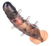 DFADSVCNM Consolador monstruo de 25 cm, extensor de pene con funda y pincho, juguete sexual for hombres y parejas.(Schwarz)
