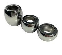 DFADSVCNM Dilatación testicular magnética de acero inoxidable for hombres, anillo de castidad, anillo de ejercicio, juguetes sexuales for hombres, CBT, dilatador testicular.(60mm)