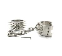 DFADSVCNM Esposas de tobillo de acero inoxidable de 6 cm de alto, con cierre y cadena, juguete sexual for parejas, hombres y mujeres.(Frauen)
