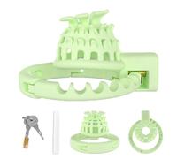 DFADSVCNM Jaula de castidad de resina ajustable SM, cinturón de castidad, jaula de pene transpirable SM, juguetes sexuales for hombres y parejas.(S)