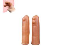 DFADSVCNM Juego de dedos de silicona for punto G y próstata (2 piezas): masajeadores de dedos suaves for parejas y solteros. Masturbación for hombres, mujeres y parejas.(2 Finger)