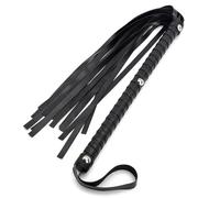 DFADSVCNM Látigo de cuero BDSM, azotador erótico, juego de juguetes sexuales for parejas, juguetes sexuales for hombres y mujeres(Black)
