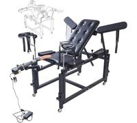 DFADSVCNM Sillas sexuales multifuncionales BDSM con máquina sexual, esposas y tobilleras, silla sexual ginecológica, juguetes sexuales for parejas.