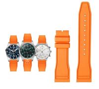 DFAMIN Correa de goma para reloj IWC Fluoro, correa de liberación rápida para piloto AMG Petronas F1 Team, pulsera deportiva resistente al agua, correa de reloj de 20mm, 21mm y 22mm(Orange-no clasp,20