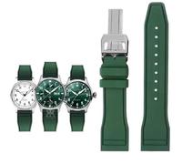 DFAMIN Correa de goma para reloj IWC Fluoro, correa de liberación rápida para piloto AMG Petronas F1 Team, pulsera deportiva resistente al agua, correa de reloj de 20mm, 21mm y 22mm(Army green-silver