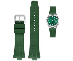 DFAMIN Correa de reloj de goma FKM Fluoro para la colección Citizen TSUYOSA NJ0150 NJ0151ME, pulsera colorida para hombres y mujeres(Dark Green)