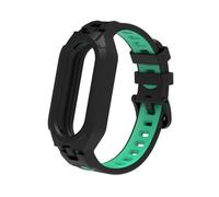 DFAMIN Correa de silicona de TPU suave para la pulsera de correa de Xiaomi Miband 8 para MIBAND 8 NFC Correa Correa Correa Accesorios de reemplazo Kit(Black-LmGr)