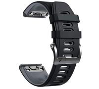 DFAMIN For Fenix 7X Watchbands Correa de reloj deportivo de silicona para Fenix 5X/5X Plus/Fenix 6X/Fenix 6X Pro/Fenix 3/Fenix 3 HR/Descent MK1/D2 Delta PX/D2 Charlie Smart watch band(Blac