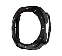 DFAMIN Funda protectora de PC para Samsung Galaxy Watch 7 Ultra 47mm, carcasa protectora para Galaxy Watch 7 Ultra 47mm, funda protectora para reloj inteligente(Original Black Orang)