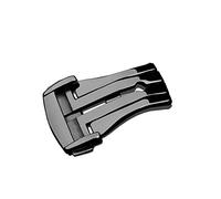 DFAMIN Para hebilla de correa Omega Hebilla plegable de acero inoxidable Hebilla plegable para cinturón(Black,18mm)