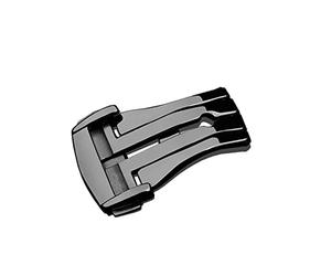 DFAMIN Para hebilla de correa Omega Hebilla plegable de acero inoxidable Hebilla plegable para cinturón(Black,18mm)