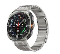 DFAMIN Pulsera de Metal magnético fuerte estilo AP para Samsung Galaxy Watch Ultra, correas de reloj de 47mm, correa de bucle de enlace de acero inoxidable 304(Titanium color)
