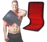 DFANCE Almohadilla de Terapia de luz roja para el Cuerpo, Terapia de luz roja infrarroja, Dispositivo de luz roja e infrarroja LED de 180 W con Longitudes de Onda de 660 NM y 850 NM