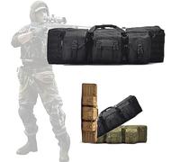 DFANCE Mochila de Armas,Rifle Bolsa,Bolsa de Armas Airsoft Caza Pistola Funda Acolchado con Correa,Bolsa Doble Rifle Escopeta Airsoft para Caza Campo de Tiro Pesca,Black,118cm