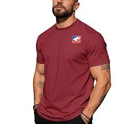 DFARYUP Camiseta Hombre Nu-Metal & Rap Metal Enthusiast, algodón Suave y Transpirable, Corte clásico, per.fecto para Gimnasio, Ocio y Ciudad, Atléticas(Red,XL)