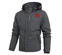 DFARYUP Chaqueta de primavera hombre Team Rocket Beach Militar, Cortavientos y transpirable, perfecta para el trabajo, ocio todo tipo salidas, óptima(Gery,M)