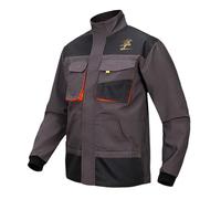 DFARYUP Hombre ropa de trabajo regular Ha. ya-bu.sa, Jacket de Trabajo Multibolsillos, Mecánico, Vestuario de taller, suciedad(XXL)