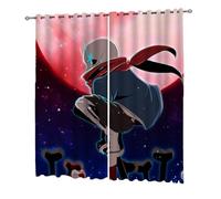 DFARYUP para Under.ta-le Anime Cortinas, Patrón de Impresión 3D Cortina Opacas Térmica Aislante, Blackout Curtains con Fruncido, para Niña Niño, Modernas(A1,160 * 180CM)