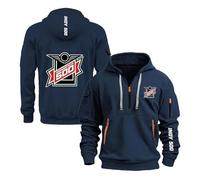 DFARYUP Sudadera con Capucha y Cremallera Hombre para In.di.an.Ap.OL.is 500, No se deforma al Lavar, per Tempo Libero, viaggio e quotidianità, Fashion(Navy,XXL)