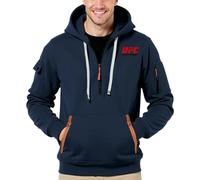DFARYUP Sudadera Cremallera Hombre Ultimate Fight, No se deforma al Lavar, Ideal para el día a día, Trabajo y Ocio, Fashion(Navyblue,S)