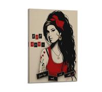 DFBDJASD Póster artístico de Amy Winehouse Singer con pintura decorativa en lienzo para pared e impresión artística moderna para dormitorio familiar, 20 x 30 cm