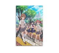 DFBDJASD Póster de anime A Certain Scientific Railgun Póster decorativo de lienzo para pared e impresión artística moderna de decoración de dormitorio familiar 20 x 30 pulgadas (50 x 75 cm)