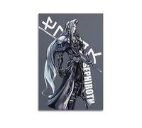 DFBDJASD Póster decorativo de anime Final Fantasy Sephiroth para pared, lienzo y arte impreso, moderno, decoración de dormitorio familiar, 60 x 90 cm