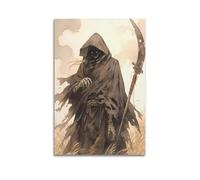DFBDJASD Póster decorativo de la muerte en los campos de la muerte en los campos para pared e impresión artística moderna para decoración de dormitorio familiar, 20 x 30 cm