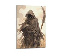 DFBDJASD Póster decorativo de la muerte en los campos de la muerte en los campos para pared e impresión artística moderna para decoración de dormitorio familiar, 40 x 60 cm