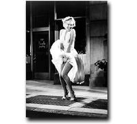 DFBFMO Marilyn Monroe Blanco y Negro Vintage Lienzo Arte de Pared Famosa Estrella de Cine Pósters Imprimir Sala de Estar Casa Marilyn Monroe Pintura de Pared Decor Sin Marco,50×70cm