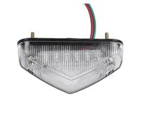 DFBGFHKM Trasero Parada Luces Faro Delantero Universal Para Motocicleta, Luz Trasera De Freno, Color Rojo, 12 V CC Con Cable 26 Cm