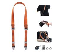 DFCINE Correa magnética 3 en 1 para cámara, correa de muñeca, correa de hombro de liberación rápida con conexión rápida magnética, sistema de transporte multifunción para cámaras y mochilas, naranja