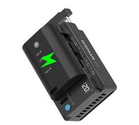 DFCINE Enfriador de cámara ICEMAN-E6 + paquete de batería LP-E6P, ventilador termoeléctrico TEC con indicador LED y doble potencia, batería recargable USB-C de 2600 mAh para Canon R5 R6 R7 R5C 90D