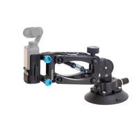 DFCINE Osmo Pocket 3 Soporte para Coche, Brazo Amortiguador - Soporte de Cámara con Resorte de Amortiguación en Eje Z, Montura de Succión de 4,5" para dji Osmo Pocket 3 y Cámaras de Acción dji
