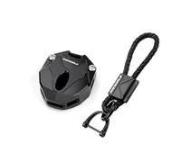 DFCVDFGFSDF Funda para llave de Motocicleta,Carcasa,Metal C Para Streetfighter V4 S SP2 2022-2024 Panigale 2021-2024 CNC Funda Para Llave De Motocicleta Con Llavero(1 Set Black)