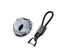 DFCVDFGFSDF Funda para llave de Motocicleta,Carcasa,Metal C Para Streetfighter V4 S SP2 2022-2024 Panigale 2021-2024 CNC Funda Para Llave De Motocicleta Con Llavero(1 Set Grey)
