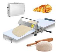 Dfdieratve Laminadora de Masa Manual, Laminadora Plegable con Tablas, Laminadora de Masa Manual de Acero Inoxidable para el Hogar, Máquina Laminadora de Masa Manual con Grosor Ajustable A300