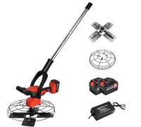 Dfdieratve Lijadora eléctrica polivalente para Paredes y techos, 600-900W, 6 velocidades, 2 batería 20.000mAh, Vara 130cm no telescópica, 5 Discos - para Bricolaje y Profesionales