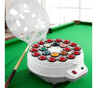 Dfdieratve Limpiador de Bolas de Billar Máquina de Limpieza Automática de Billar, Limpiador de Bolas de Piscina a Prueba de Balas, para Bolas Americanas de 16 Y Bolas Inglesas de 22 22balls