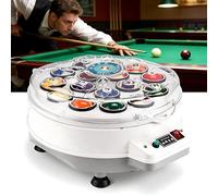 Dfdieratve Limpiador de Bolas de Billar Máquina de Limpieza Pulidora de Bolas de Billar, Limpiador de Bolas de Piscina a Prueba de Balas, para 16 Bolas Americanas y 22 Bolas Ingle 22balls