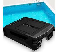 Dfdieratve Limpiador de Piscinas Solar, Robot Limpiafondos Mejorado, 5 Horas de Limpieza Continua, Dos Opciones de Carga, Inteligente para Evitar ObstáCulos