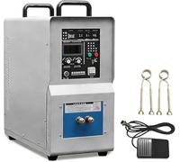 Dfdieratve Máquina de Calentamiento por Inducción 15 kW de Alta Frecuencia, Horno de Inducción para Temple, Recalentado, Fusión y Forja, Rango de Temperatura Ajustable 40-2000°C