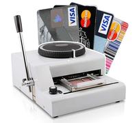 Dfdieratve MáQuina de Estampado Manual de 72 Caracteres para Tarjetas de PVC, Letras y Personalizadas. Impresora de CóDigos para Tarjetas de Regalo, Tarjetas de CréDito y de IdentificacióN.