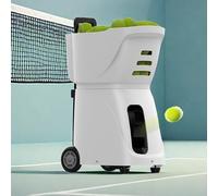 Dfdieratve MáQuina de Pelotas de Tenis para PráCtica, Lanzador/Entrenador/Lanzador AutomáTico de Pelotas de Tenis (Capacidad de 100 Pelotas),White