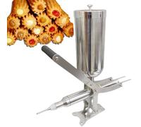 Dfdieratve Máquina Manual Dosificadora ±1g, 5L Depósito, para Rellenar Churros, Berlinesas, Croissants, Crema, Mermelada, Nutella, Crema de Cacahuete, Acero INOX, Profesional shortbeak